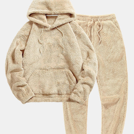 Basic Teddy Hoodie & Teddy Jogger Pants