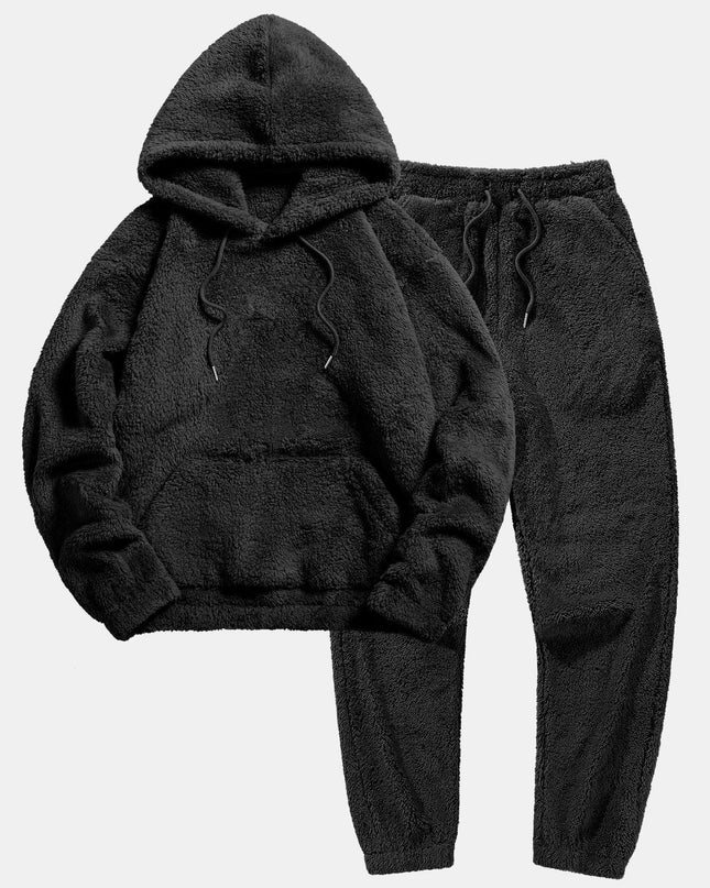 Basic Teddy Hoodie & Teddy Jogger Pants