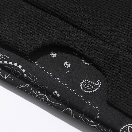 Paisley Print Panel Waffle Sweatshirt & Corduroy Paisley Print Panel Pants