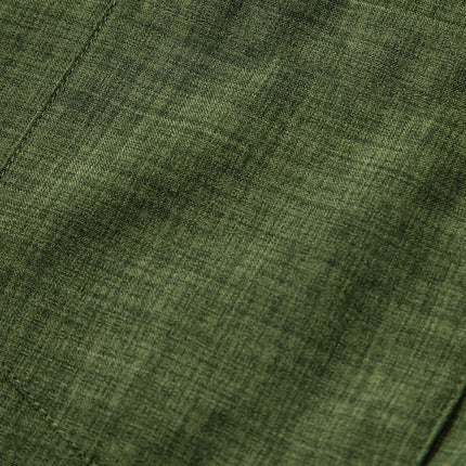 Short Sleeve Stand Collar Shirt & Straight Leg Linen Pants