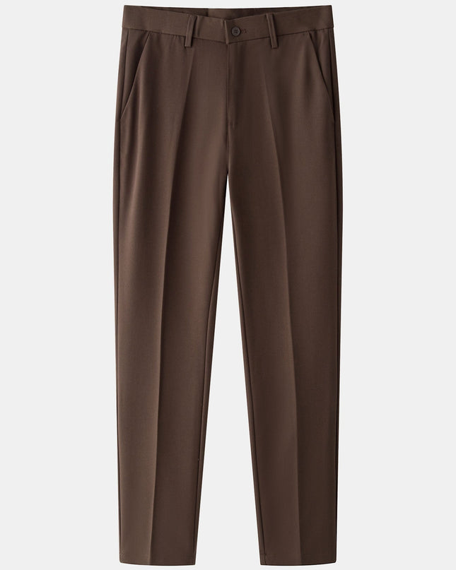 Stripe Geometric Jacquard Knitted Polo Shirt & Slim Fit Tapered Trousers