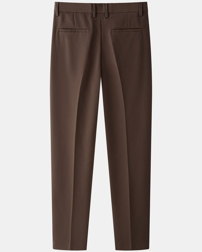 Striped Gradient Knitted Polo Shirt & Slim Fit Tapered Trousers