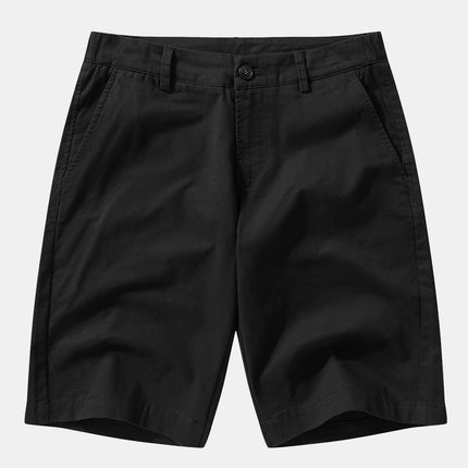 Texture Contrast Knitted V Neck Polo Shirt & Cotton Chino Shorts