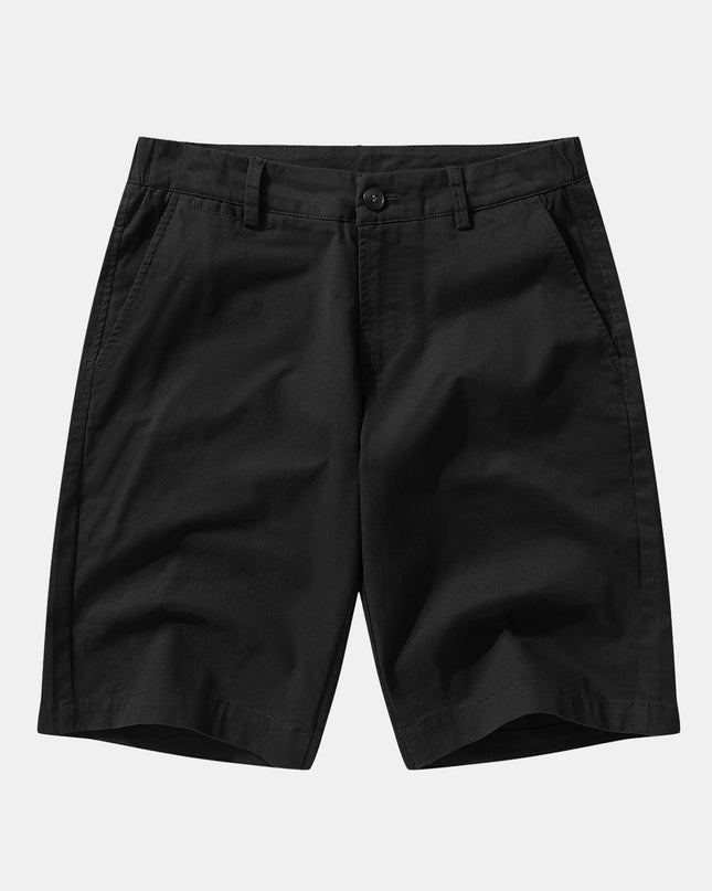 Texture Contrast Knitted V Neck Polo Shirt & Cotton Chino Shorts
