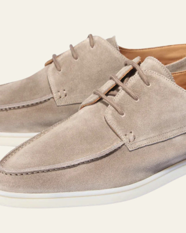 The Rive Droite Boat Loafers Light Grey