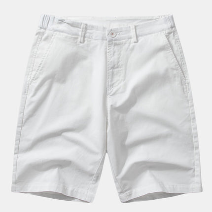 Texture Contrast Knitted V Neck Polo Shirt & Cotton Chino Shorts