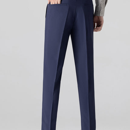 Textured Color Block Knit Polo & Slim Fit Tapered Trousers
