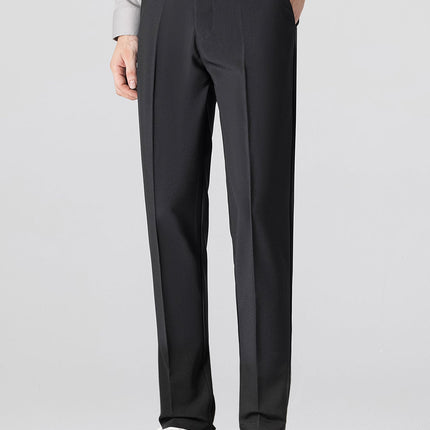 Textured Color Block Knit Polo & Slim Fit Tapered Trousers