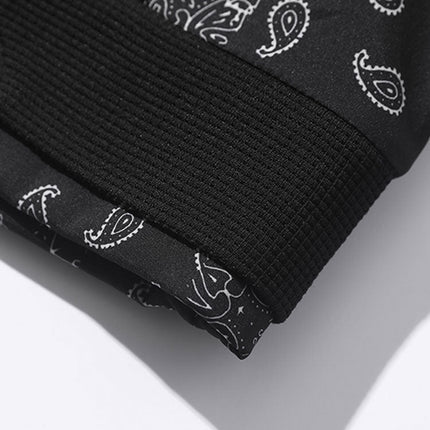 Paisley Print Panel Waffle Sweatshirt & Corduroy Paisley Print Panel Pants