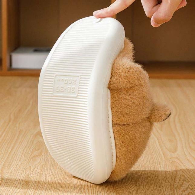 Cozy Capybara Plush Slippers