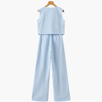 Classy Lady - Linen Two-piece Set