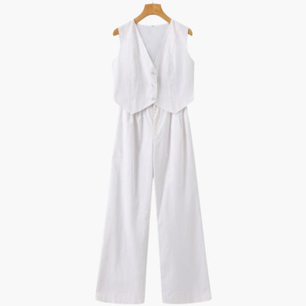 Classy Lady - Linen Two-piece Set