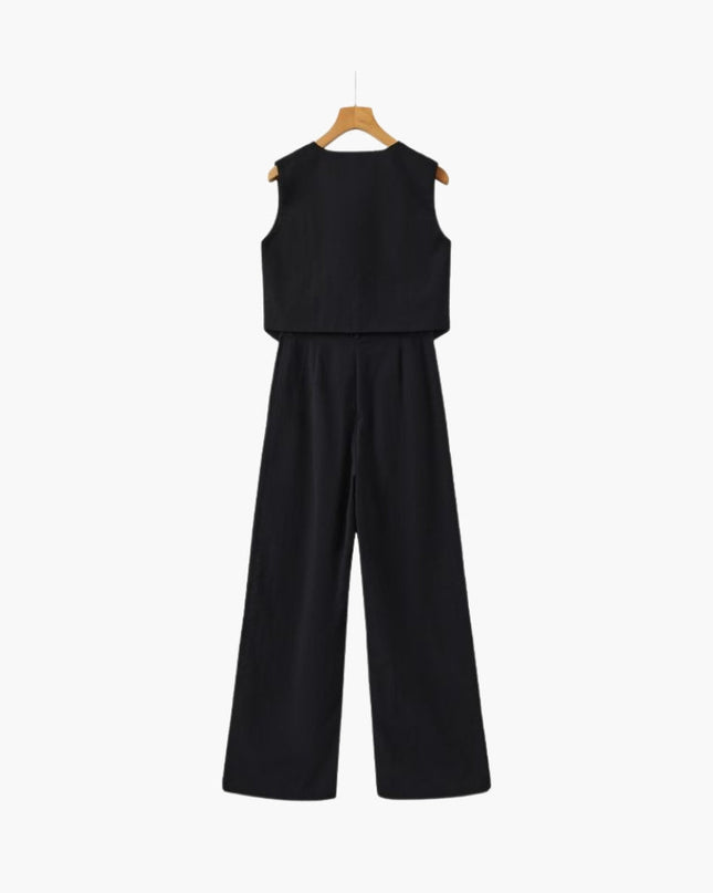 Classy Lady - Linen Two-piece Set