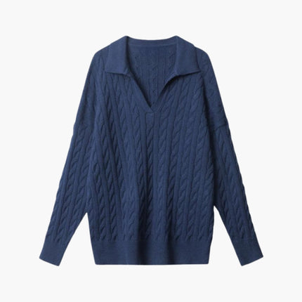 Premium Wool V-neck Knitted Sweater