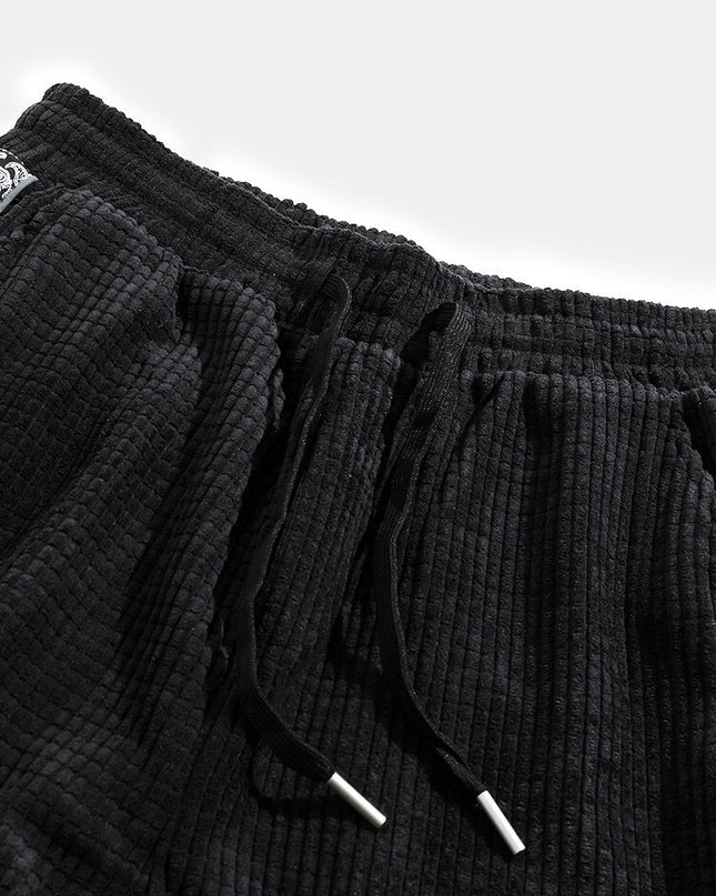 Paisley Print Panel Waffle Sweatshirt & Corduroy Paisley Print Panel Pants